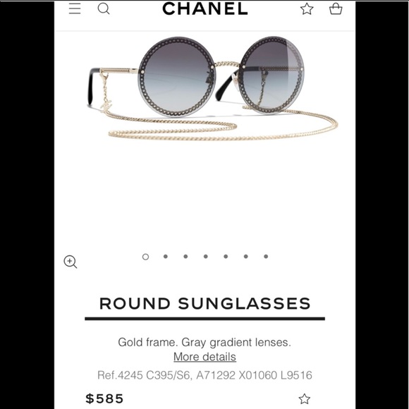 NEW, AUTHENTIC CHANEL 4245 LIGHT BROWN With Chain - Picture 5 of 6